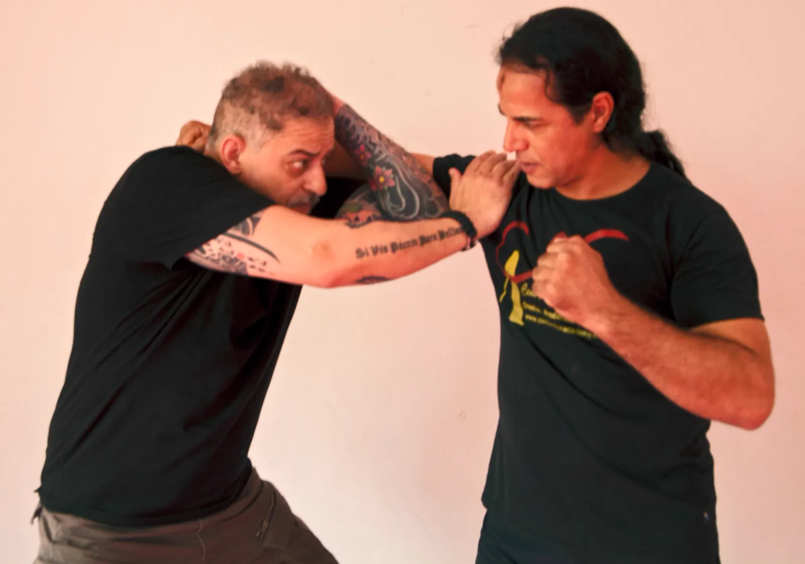 Démonstration technique pendant un entraînement